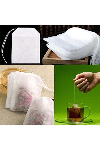 TALAY Ipli Sallama Çay & Filtre Kahve Poşeti 2 Adet 100'lü Paket 5x7 Cm