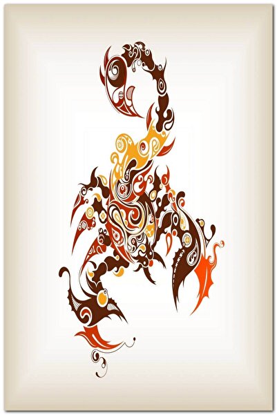 Cakatablo Ξύλινος πίνακας Κολάζ Σύνθεση Σκορπιός (Μέγεθος 25x35 εκ.)