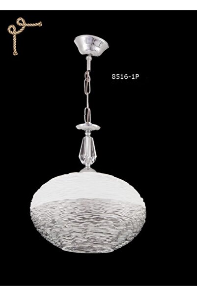 Sedef Tekli Sarlıt Beyaz Avize