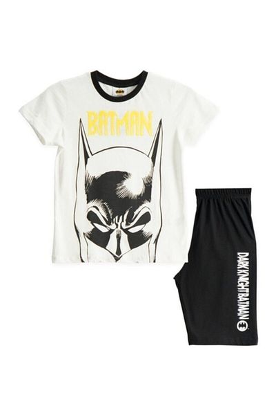 Batman Licensed Cream Boy Bermuda Set Cream
