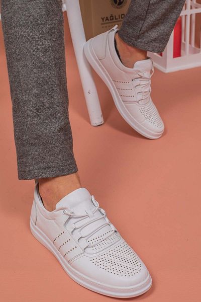 By Yağlıoğlu Leather Inside and Outside Soft Casual Men's Shoes