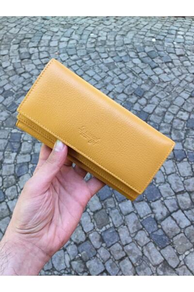 DERKON Useful Double Cover Genuine Leather Women's Wallet