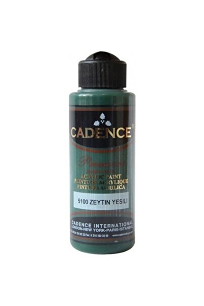 Cadence Premium Akrilik Boya 5100 Zeytin Yeşil 120 Ml