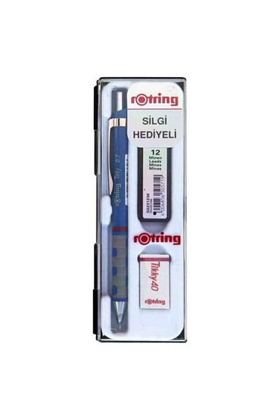 Rotring Tikky School Set 0.7 mm Blue Versatil Pen + Eraser + Nib