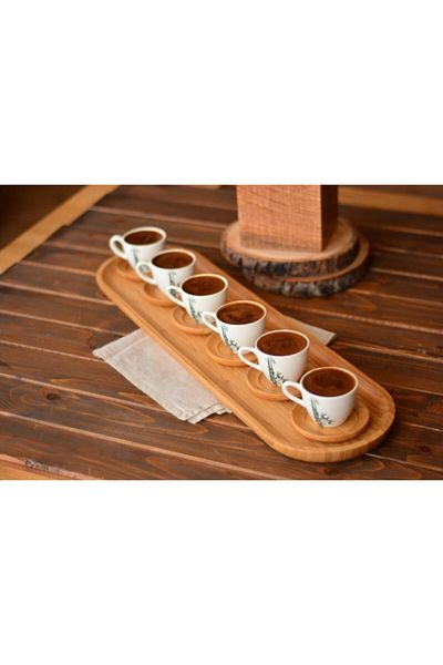 Bambum Beige Latte Long Rectangular Serving Tray B2880 60x17cm