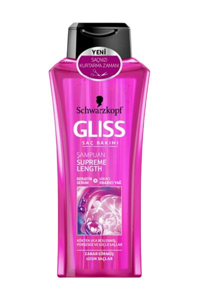 Gliss 400 Ml Supreme Length Economic Hair Care Shampoo - X4