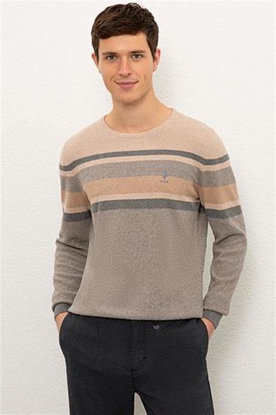 U.S. Polo Assn. Λευκό ανδρικό πουλόβερ