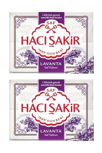 Hacı Şakir Bath Soap Lavender 2x 600 gr Hacışakir Price is for 2 Pieces 1200gr