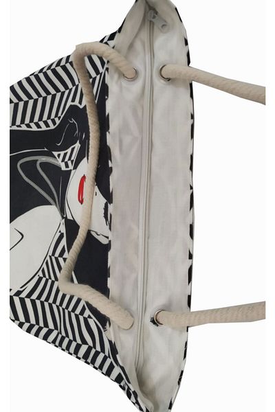 Alkan Homes Digital Printed Lined-zippered Multi-Purpose Bag