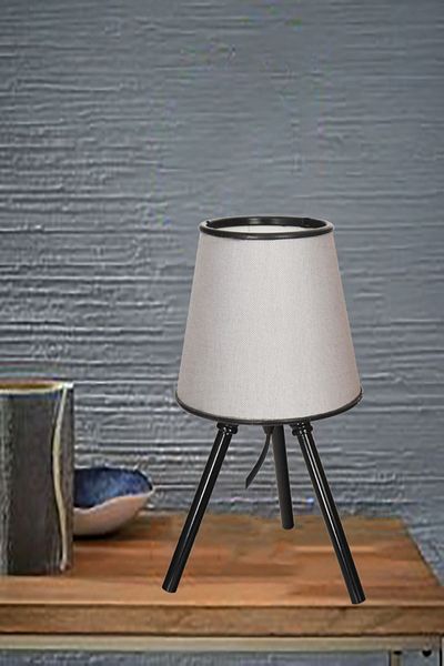 VENON A.Grey Black Velatta Table Lamp - Lighting, Lampshade (54186)
