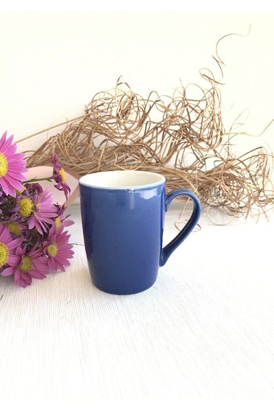Tulü Porselen Tulu Porcelain Trend Mug - Blue