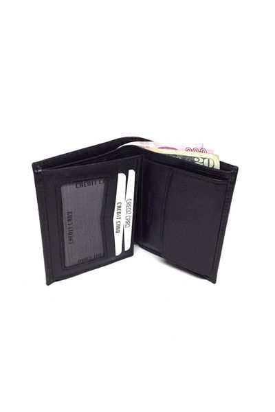 DERKON Genuine Leather Men's Wallet with Polite Coin
