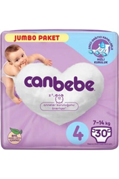 Canbebe Jumbo 4 Max - 30 Pieces White