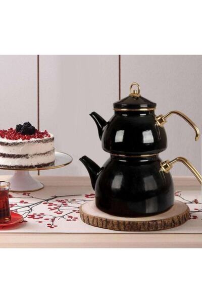 Bondy Emaye Kilitli Kapak Çaydanlık