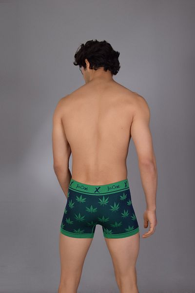 COTBOXER Ανδρικό μπόξερ Jocox Navy Blue-Green Seamless