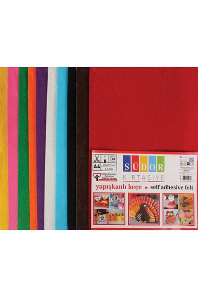 Südor Felt 20X30 cm 10 Colors Adhesive