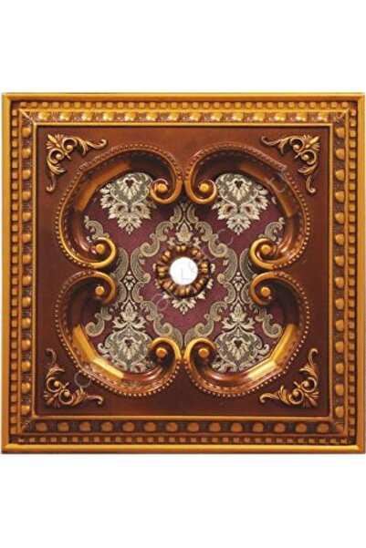 Genel Markalar 60X60 KARE KAHVE  RENK SARAY TAVAN GÖBEK