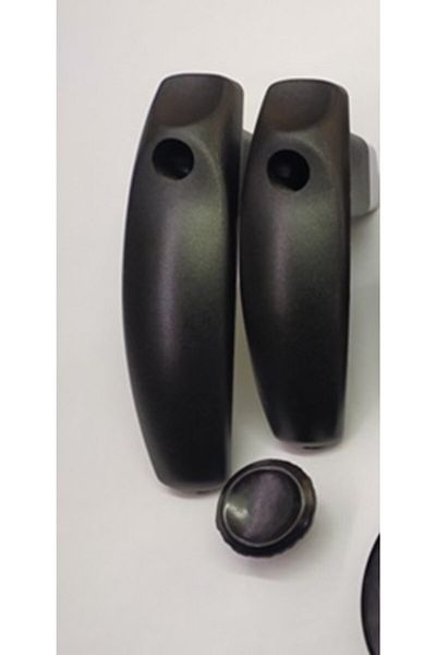 Akdeniz Black Color Set Teapot Handle