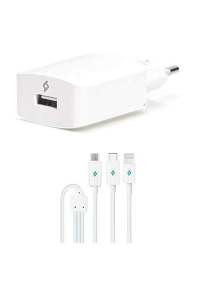 Ttec Speedcharge Ev Şarj Cihazı Micro Usb + Lightning + Type C 10w 2.1a - 2sc...