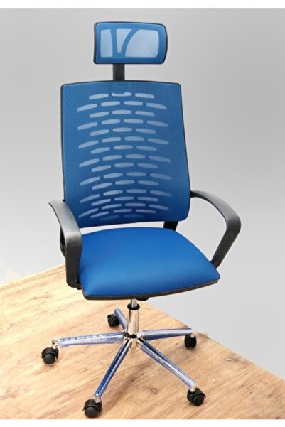 SERS MOBİLYA Sers Ofis Fileli Yönetici Koltuğu-başlıklı Büro Ofis Müdür Koltuğu-bilgisayar Çalışama Sandalyesi