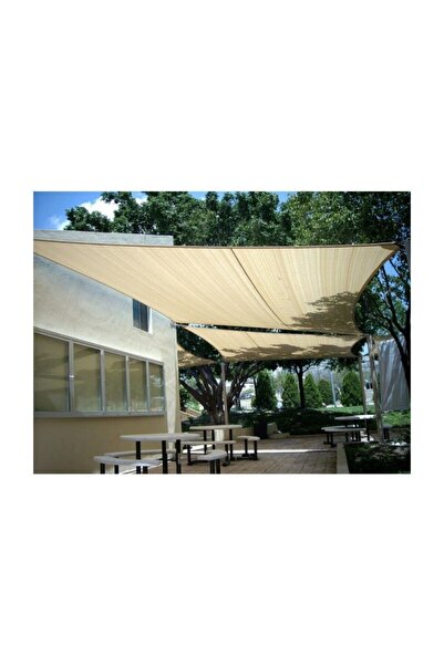 Ekodoğa Gölgelik File Krem 1,5x6 Metre Bahçe Gölgelik Filesi Gölgelik Örtü Gö...
