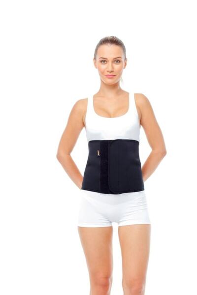 ORLEX Unisex Siyah  Neopren Abdominal Korse