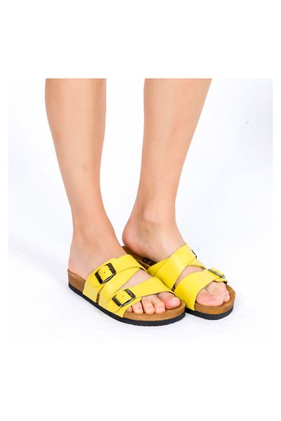 Moosefield Yellow Women's Slippers