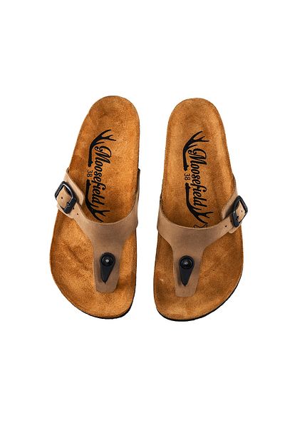 Moosefield Papuci de damă din piele naturală bej