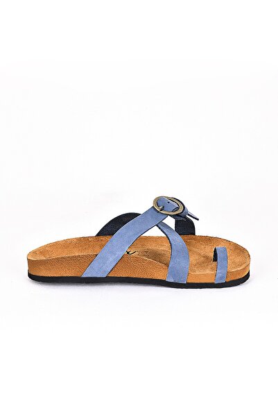 Moosefield Чоловічі тапочки з натуральної шкіри, сині