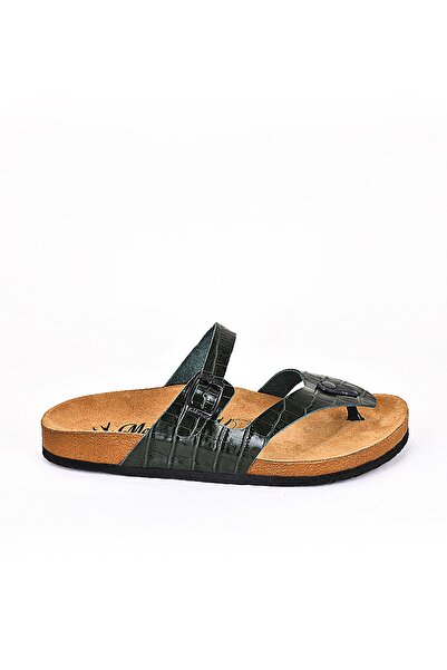 Moosefield Шкіряні зелені чоловічі капці