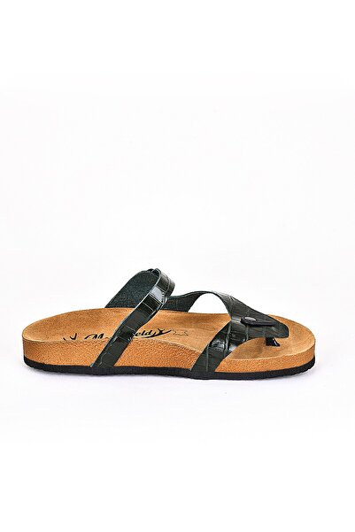 Moosefield Шкіряні зелені чоловічі капці