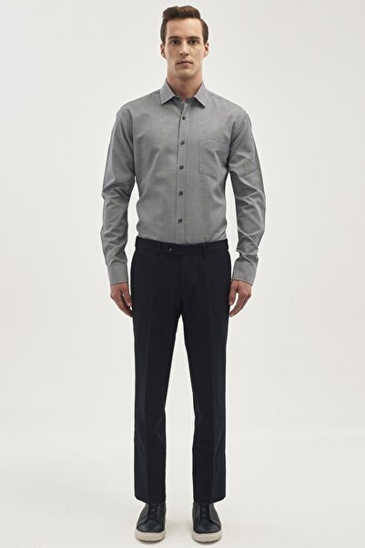 ALTINYILDIZ CLASSICS Ανδρικό χειμερινό κλασικό παντελόνι Navy Blue Slim Fit S...