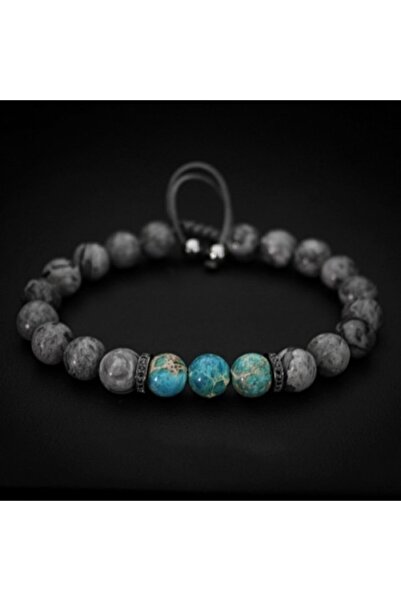 Alnis Atelier سوار من الحجر الطبيعي جاسبر وفاريسيت