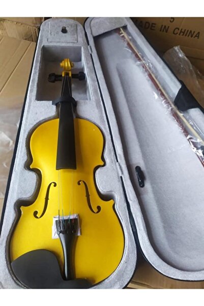 VALERIA Sarı Renk Vl001-44yl Tam Boy Keman Seti-kılıf-yay-reçine Dahil