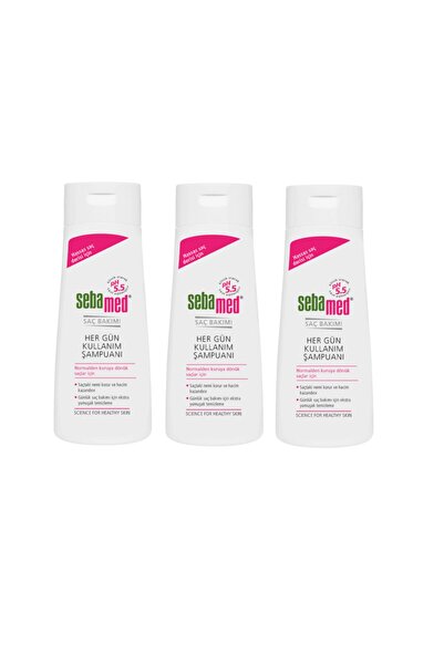 Sebamed 200 Ml * 3 Pieces Everyday Use Shampoo