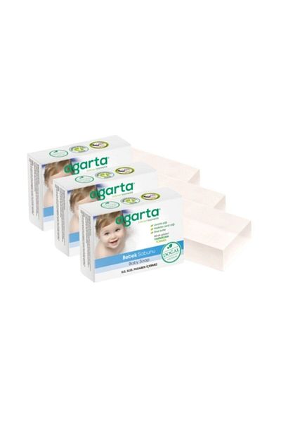 Agarta Natural Baby Soap 150 gr 3 Pieces