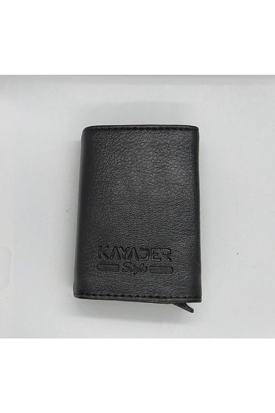 HESAPLIJET Kayader Leather Men's Automatic Latch Wallet with Headphones Gift