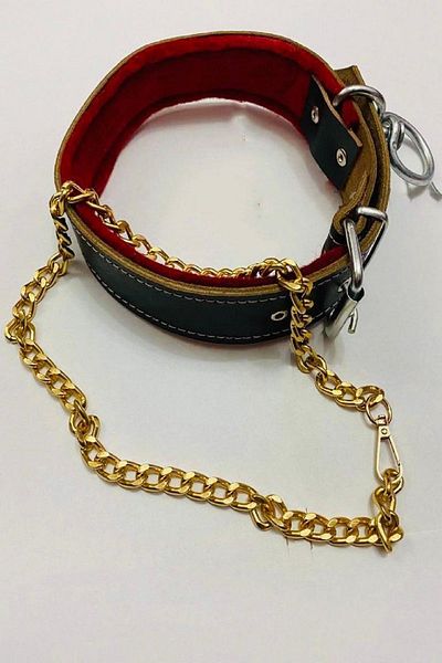 Sürmeli Tasma Leather Dog Collar with Adjustable Pendant