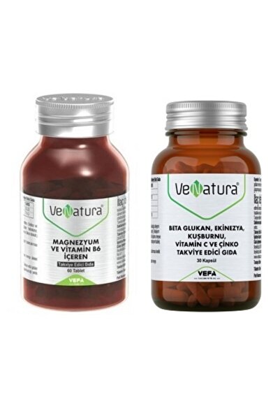 VeNatura Beta Glukan, Ekinezya, Kuşburnu, Vitamin C Ve Çinko Içeren 30 Kapsül...