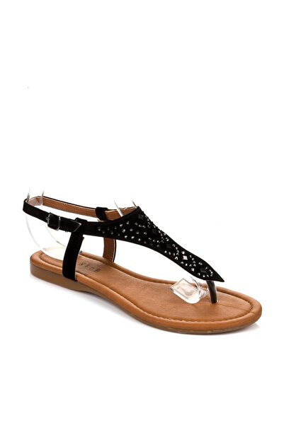 Fox Shoes Czarne sandały damskie B548392002