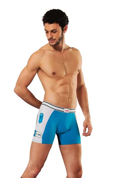 Hmd Πακέτο 3 ανδρικών μπόξερ από βαμβακερό Lycra (307-308)