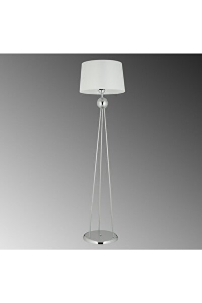 demet habek mylights S Modern Lambader Köşe Lambası Krom Gövde Beyaz Başlık