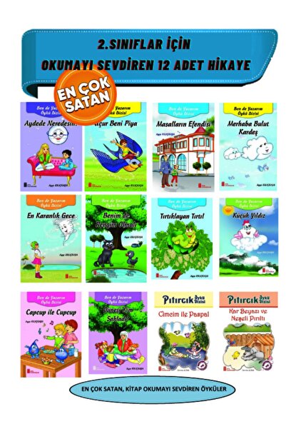 Ata Yayıncılık 2.ve 3.sınıflar Için Kitap Okumayı Sevdiren 12'li Öykü Seti+de...