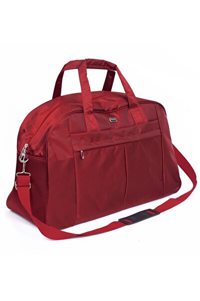 Moda Çanta Unisex Bordo Küçük Boy Seyahat Çantası