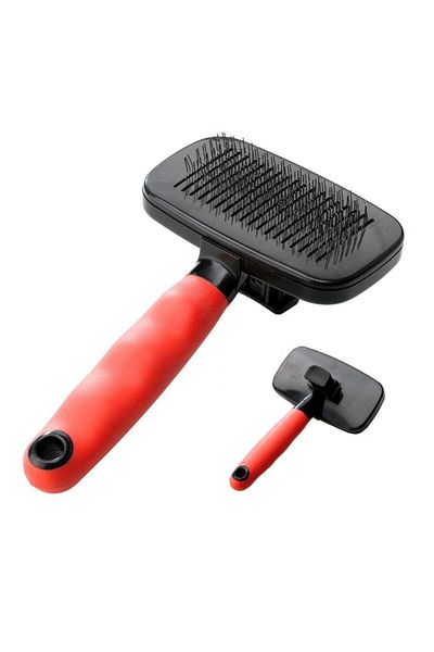 Ferplast Gro 5956 Dog Combing Brush with Cleaning Mechanism 19cm
