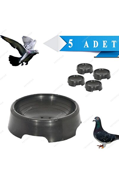 Endiket 5 Adet Plastik Oval Yuvarlak Folluk Güvercin Folluğu Oval Yuvalık Pla...
