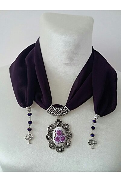 adilstore Eșarfă Brodată Manual Rococo Cusut Flr10