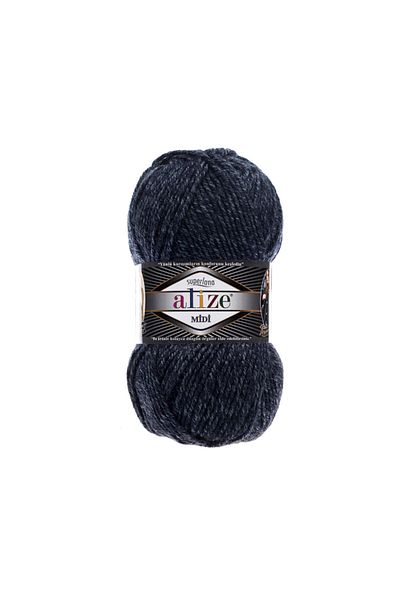 Alize 5 τεμάχια Süperlana Midi Jaspe Navy Blue 805 Πλεκτό σχοινί γιλέκο Ζακέτα Σκέτο Φουλάρι Μπερέ Πλεκτό Νήμα