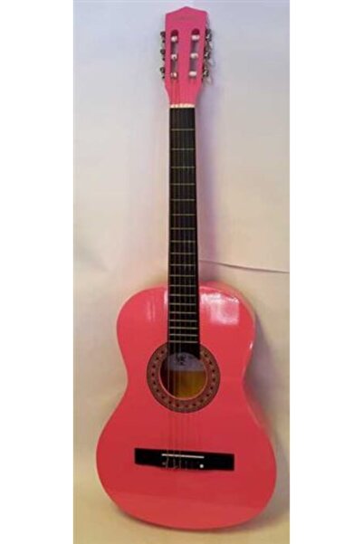 gonzales M-831pk 3/4 Boy(7-10 Yaş) Başlangıç Düzeyi Pembe Renk Klasik Gitar-kılıf Ve Pena Hediye