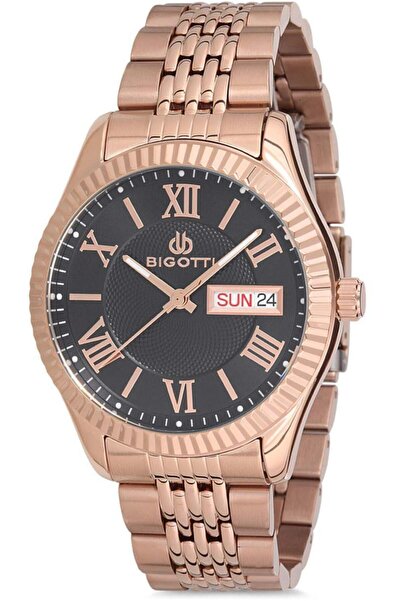 Bigotti Multifonksiyon Erkek Çelik Kol Saati - Rose Gold Bg.1.10183.2
